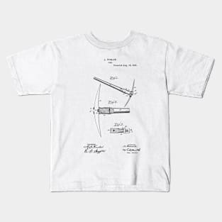 Pick Tool Vintage Patent Hand Drawing Kids T-Shirt